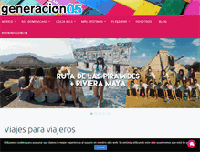 Tablet Screenshot of generacion05.com